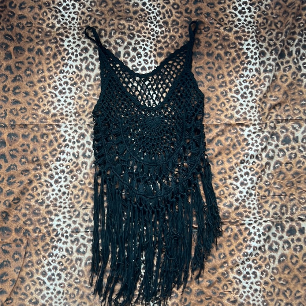 Black Net Top